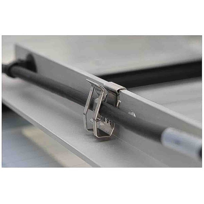 HellermannTyton Metallic Stainless Steel Cable Clip, 7.6mm Max. Bundle