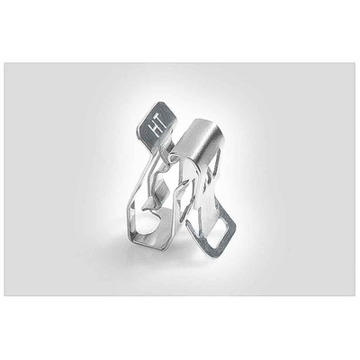 HellermannTyton Metallic Stainless Steel Cable Clip, 7.6mm Max. Bundle