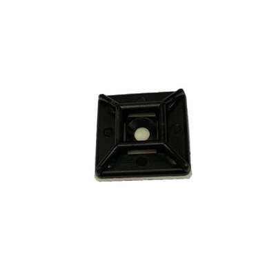 Self Adhesive Black Cable Tie Mount 26.1 mm x 26.1mm, 8mm Max. Cable Tie Width
