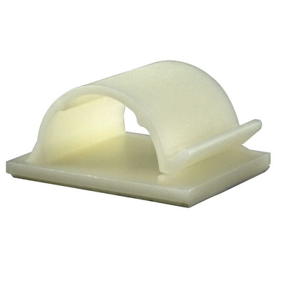 RS PRO Natural Nylon Cable Clip, 12.8mm Max. Bundle