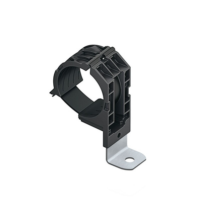 HellermannTyton Black Polyamide Ratchet P Clamp, 51mm Max. Bundle