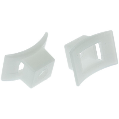 HellermannTyton Self Adhesive Natural Cable Tie Mount 17 mm x 25mm, 8mm Max. Cable Tie Width
