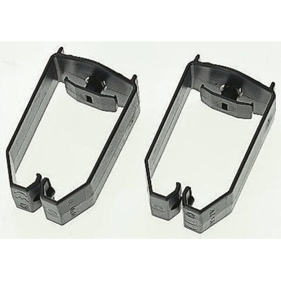 HellermannTyton Black PVC Saddle Clamp