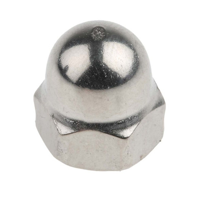 M6 A4 316 Plain Stainless Steel Dome Nut
