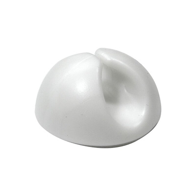 RS PRO White PVC Clip, 5mm Max. Bundle