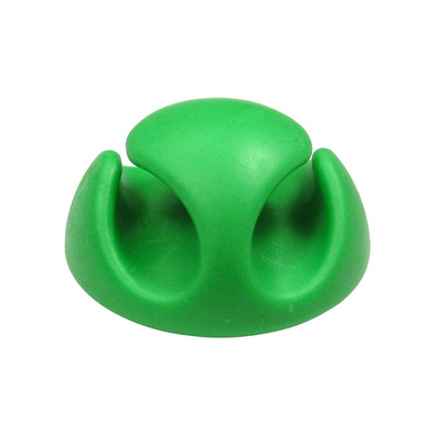 RS PRO Green PVC Clip, 5mm Max. Bundle