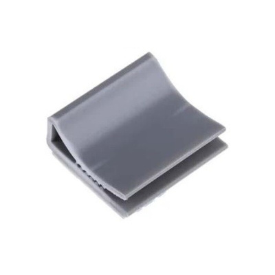 RS PRO Grey PVC Flat Cable Clamp, 8mm Max. Bundle