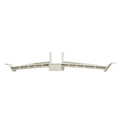 nVent CADDY White Polypropylene Double Cable Clamp, 10mm Max. Bundle