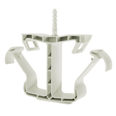 nVent CADDY White Polypropylene Double Cable Support, 10mm Max. Bundle