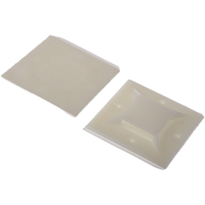 Thomas & Betts Self Adhesive Natural Cable Tie Mount 50.8 mm x 50.8mm, 19.05mm Max. Cable Tie Width