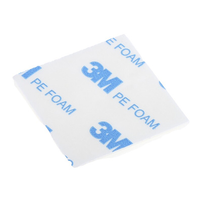 RS PRO Self Adhesive Natural Cable Tie Mount 38.5 mm x 38.5mm, 10.2mm Max. Cable Tie Width