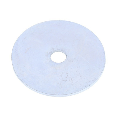 Bright Zinc Plated Steel Mudguard Washer, M6 x 40mm, 1.5mm Thickness