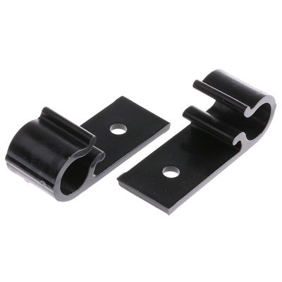 HellermannTyton Black Polyacetal D Clip, 10mm Max. Bundle
