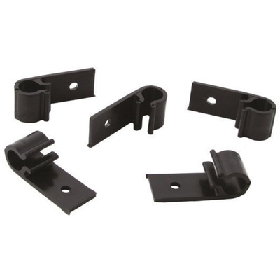 HellermannTyton Black Polyacetal D Clip, 15mm Max. Bundle