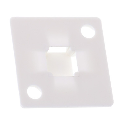 HellermannTyton Natural Cable Tie Mount 20 mm x 20mm, 4mm Max. Cable Tie Width