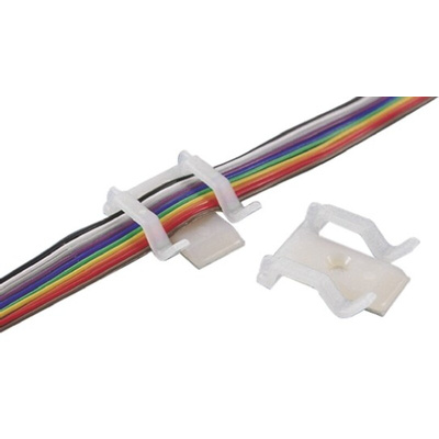 HellermannTyton Natural Nylon Screw Clip, 3mm Max. Bundle