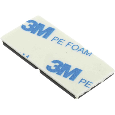 RS PRO Self Adhesive Black Cable Tie Mount 19.5 mm x 19.5mm, 4.6mm Max. Cable Tie Width