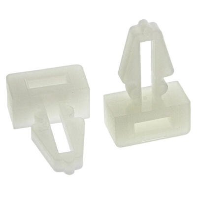 HellermannTyton Self Adhesive Natural Cable Tie Mount 11 mm x 18mm, 5.3mm Max. Cable Tie Width