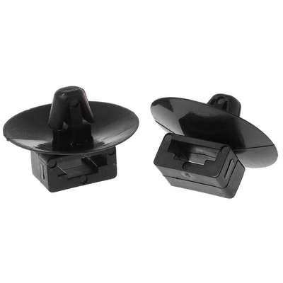 HellermannTyton Self Adhesive Black Cable Tie Mount 22 mm x 15.5mm, 8.6mm Max. Cable Tie Width