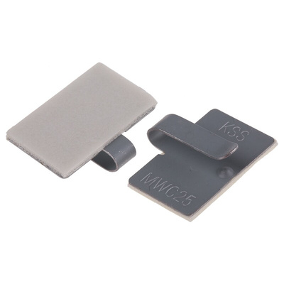 RS PRO White Metal Cable Clip