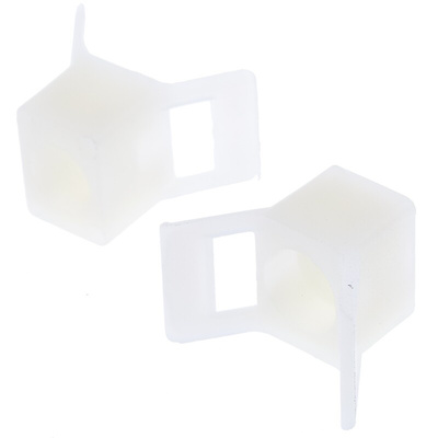 RS PRO Natural Cable Tie Mount 13.8 mm x 23mm, 9.5mm Max. Cable Tie Width
