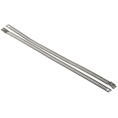 RS PRO Cable Tie, Ladder, 225mm x 7 mm, Metallic 316 Stainless Steel, Pk-100