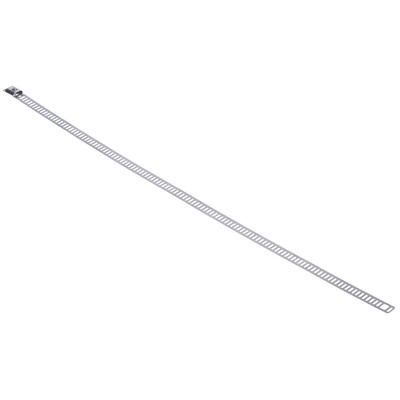 RS PRO Cable Tie, Ladder, 300mm x 7 mm, Metallic 316 Stainless Steel, Pk-100