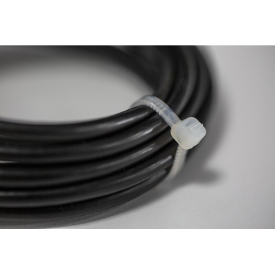 RS PRO Cable Tie, 150mm x 3.6 mm, Natural Nylon, Pk-100