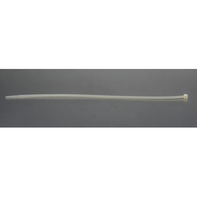 RS PRO Cable Tie, 368mm x 4.8 mm, Natural Nylon, Pk-100