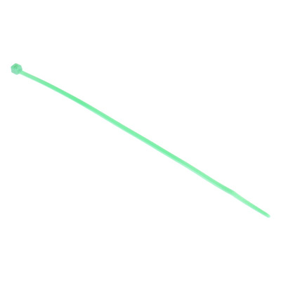RS PRO Cable Tie, 165mm x 2.5 mm, Green Nylon, Pk-100