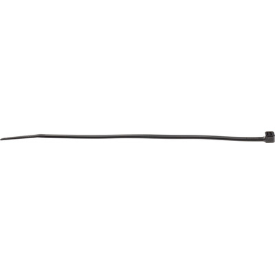 RS PRO Cable Tie, 190mm x 4.8 mm, Black Nylon, Pk-100