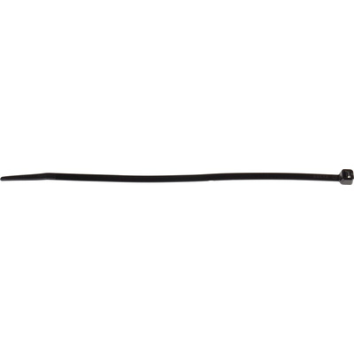 RS PRO Cable Tie, 203mm x 4.6 mm, Black Nylon, Pk-100