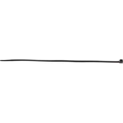 RS PRO Cable Tie, 380mm x 7.6 mm, Black Nylon, Pk-100