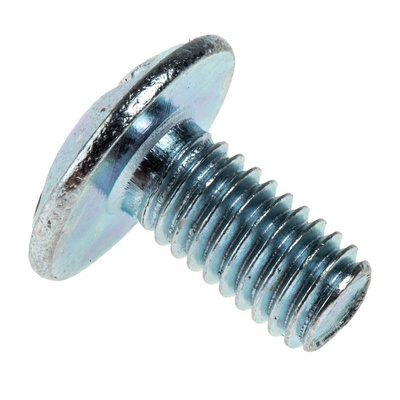Bright Zinc Plated Steel Roofing Bolt, M6 x 12mm