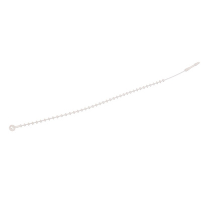 RS PRO Cable Tie, 143mm x 1.8 mm, Natural Nylon, Pk-100