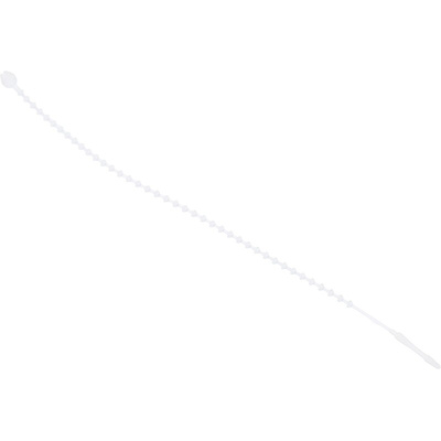 RS PRO Cable Tie, 143mm x 1.8 mm, White Nylon, Pk-1000