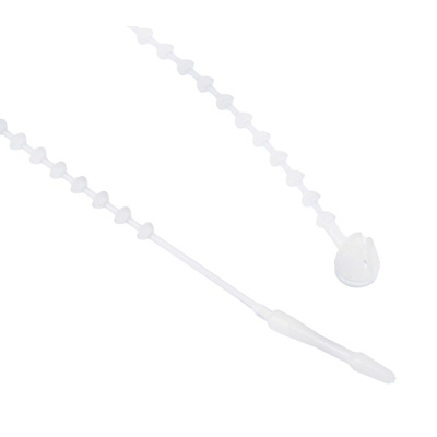 RS PRO Cable Tie, 143mm x 1.8 mm, White Nylon, Pk-1000