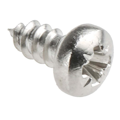 RS PRO Plain Stainless Steel Self Drilling Screw No. 4 x 1/4in Long x 6.5mm Long