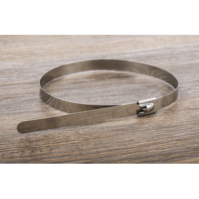 RS PRO Cable Tie, Roller Ball, 360mm x 7.9 mm, Steel Stainless Steel
