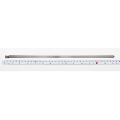RS PRO Cable Tie, Roller Ball, 360mm x 7.9 mm, Steel Stainless Steel