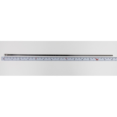 RS PRO Cable Tie, Roller Ball, 360mm x 4.6 mm, Metallic 316 Stainless Steel, Pk-100