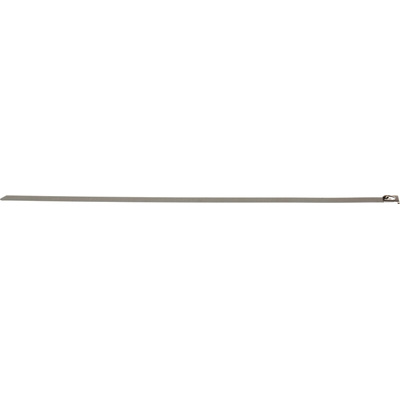 RS PRO Cable Tie, Roller Ball, 360mm x 7.9 mm, Metallic 316 Stainless Steel, Pk-100