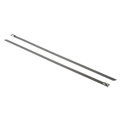 RS PRO Cable Tie, Ball Lock, 360mm x 7.9 mm 316 Stainless Steel