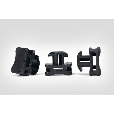 HellermannTyton Black Cable Tie Mount 22.5 mm x 17.5mm