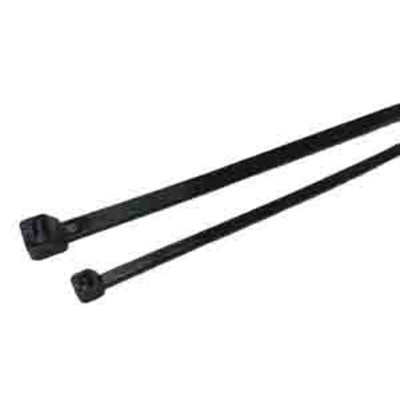 RS PRO Cable Tie, 250mm x 4.8 mm, Black Nylon