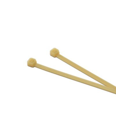 RS PRO Cable Tie, 300mm x 4.8 mm, Natural