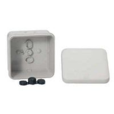 Junction box with ISO knockouts 80x80x45
