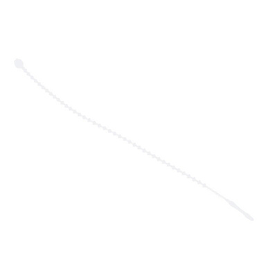 RS PRO Cable Tie, 143mm x 1.8 mm, White Nylon, Pk-500