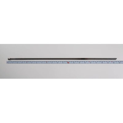RS PRO Cable Tie, Roller Ball, 520mm x 7.9 mm, Metallic 316 Stainless Steel, Pk-100