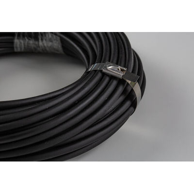 RS PRO Cable Tie, Roller Ball, 520mm x 7.9 mm, Metallic 316 Stainless Steel, Pk-100
